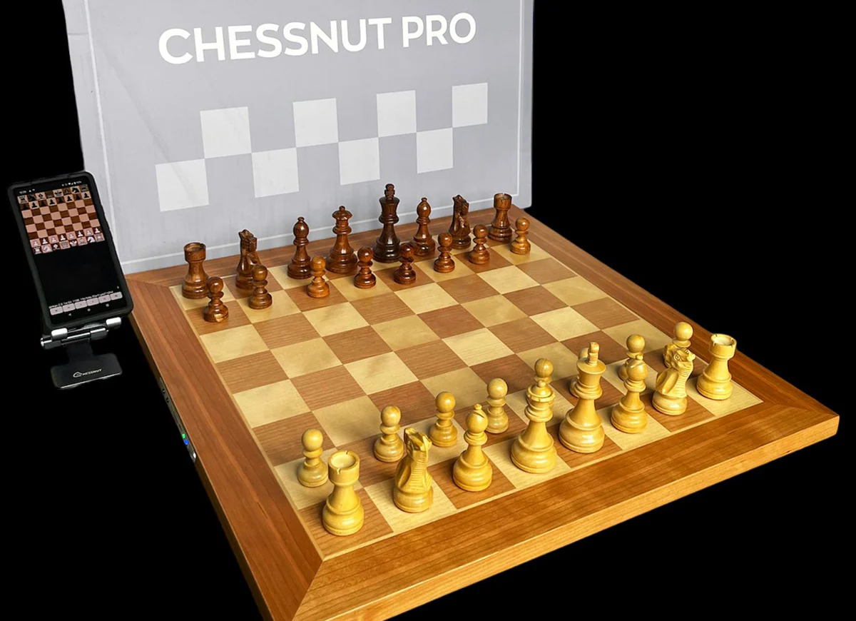 Chessnut Pro premium wooden electronic chess board