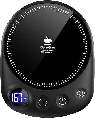 KitchekShop Coffee Mug Warmer with Temperature Display