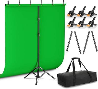 EMART green screen kit with T-stand