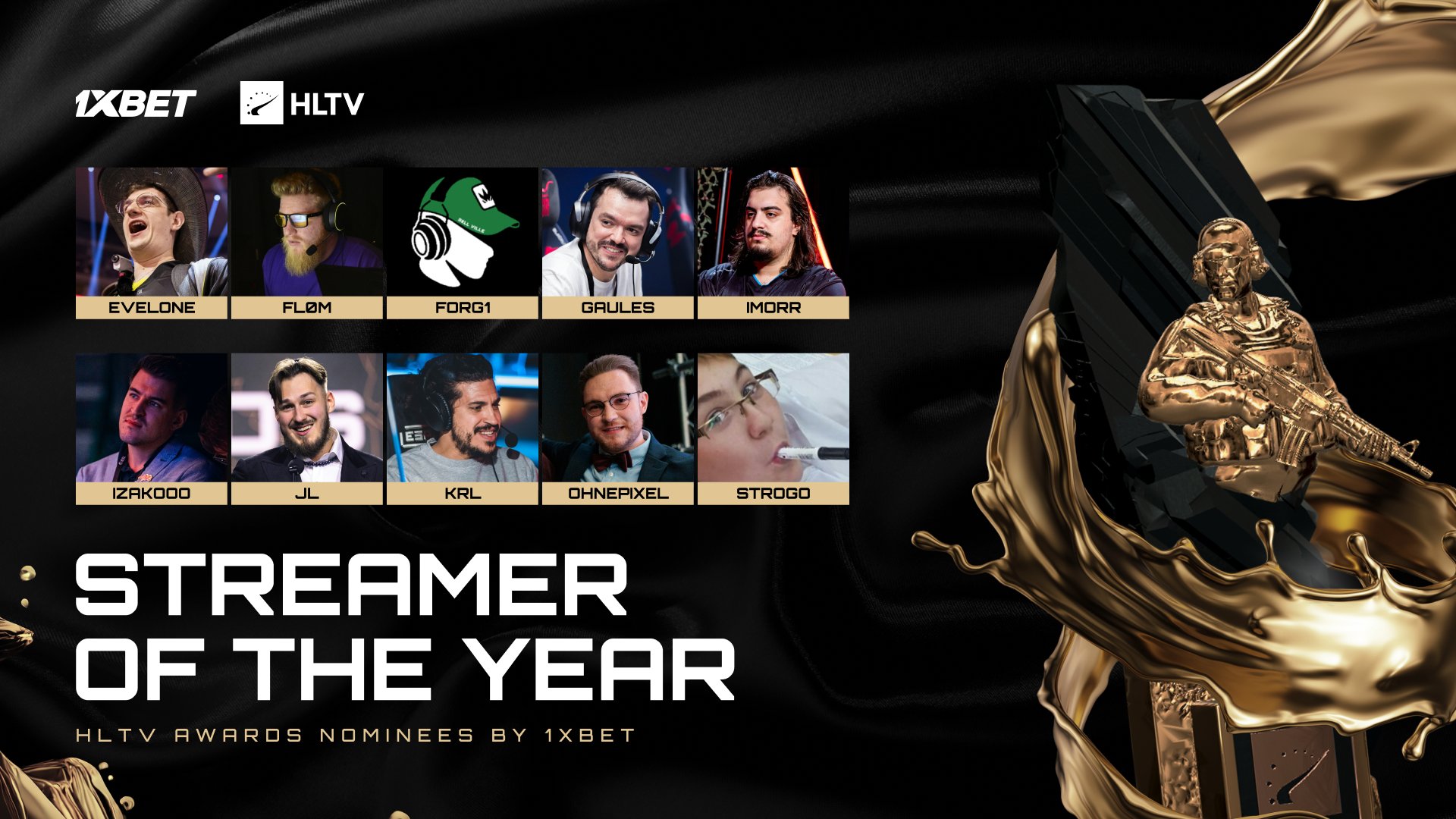 HLTV Awards 2025 Streamer of the Year Nominees